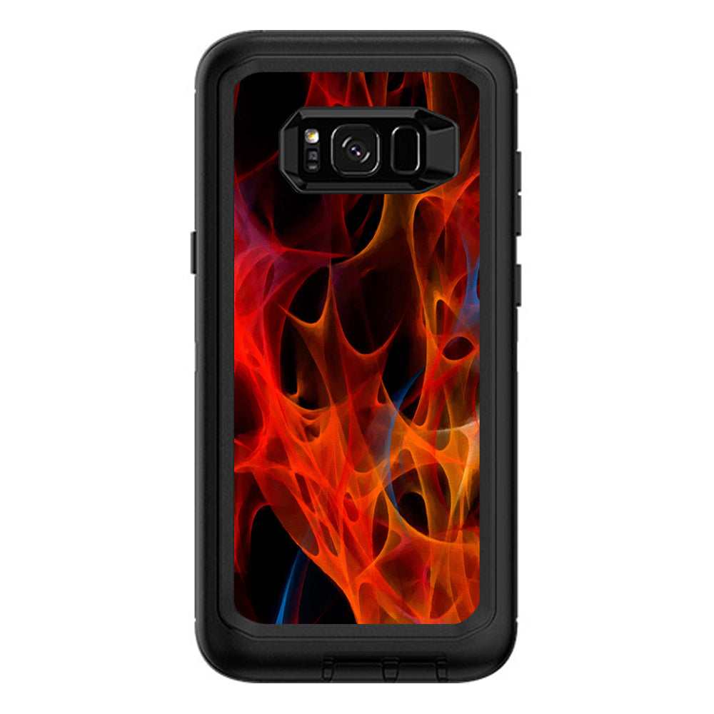  Orange Fire Otterbox Defender Samsung Galaxy S8 Plus Skin