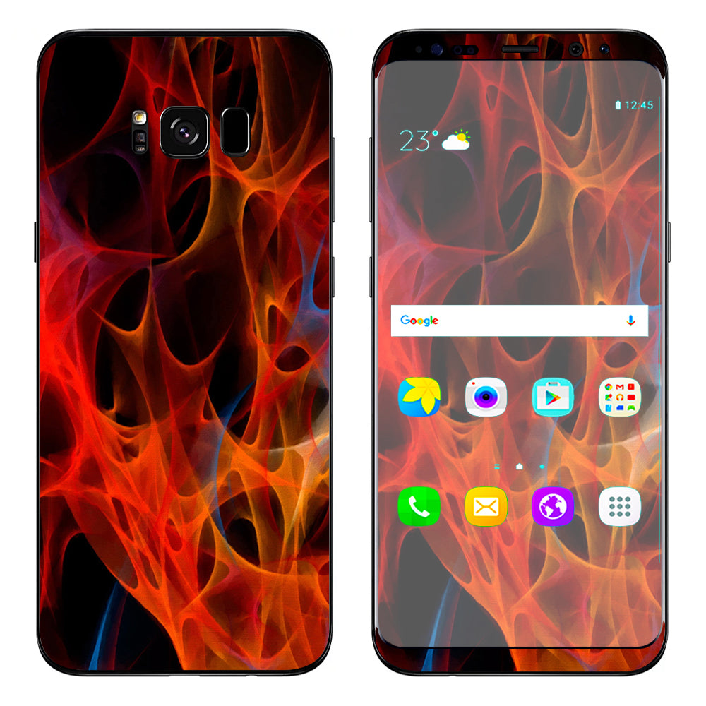  Orange Fire Samsung Galaxy S8 Plus Skin