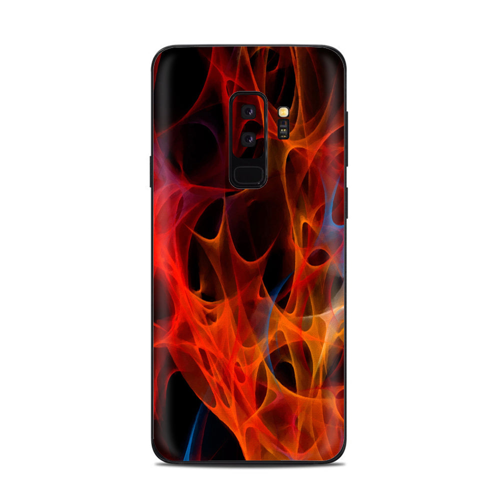  Orange Fire Samsung Galaxy S9 Plus Skin