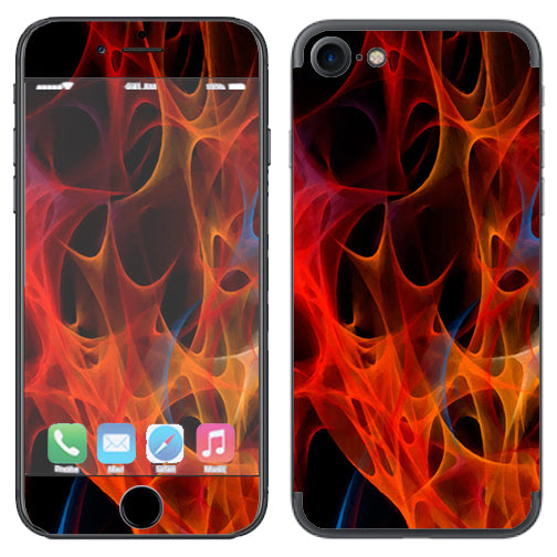  Orange Fire Apple iPhone 7 or iPhone 8 Skin