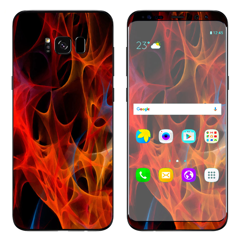  Orange Fire Samsung Galaxy S8 Skin