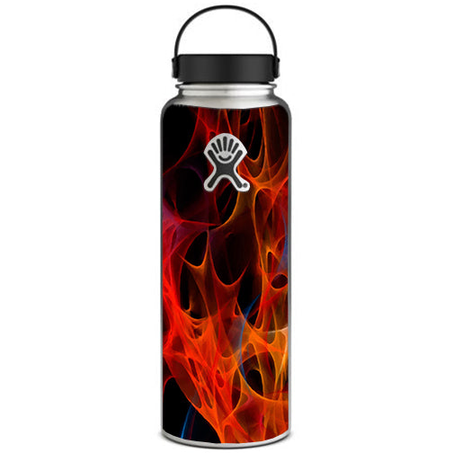  Orange Fire Hydroflask 40oz Wide Mouth Skin