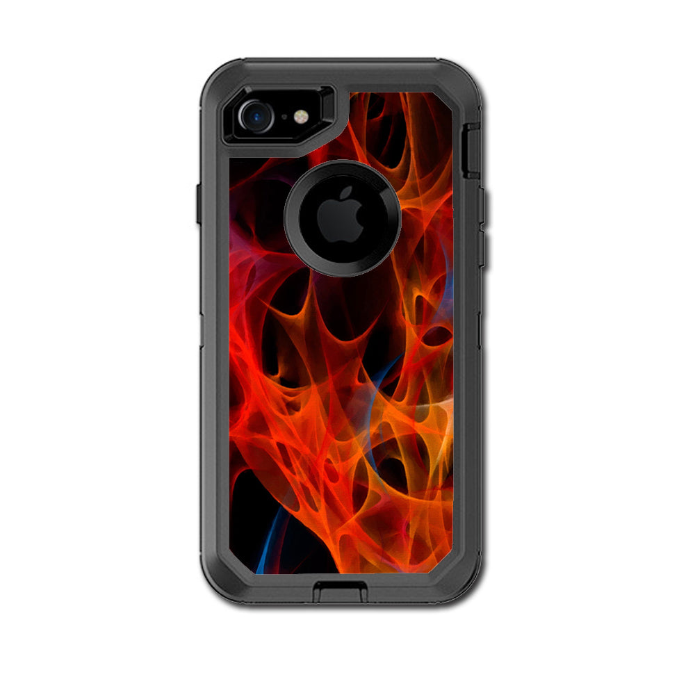  Orange Fire Otterbox Defender iPhone 7 or iPhone 8 Skin