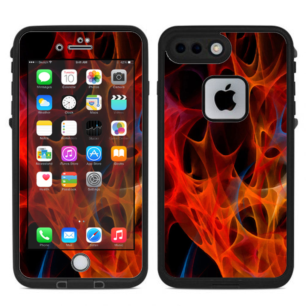  Orange Fire Lifeproof Fre iPhone 7 Plus or iPhone 8 Plus Skin