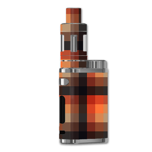  Orange Brown Plaid eLeaf iStick Pico 75W Skin