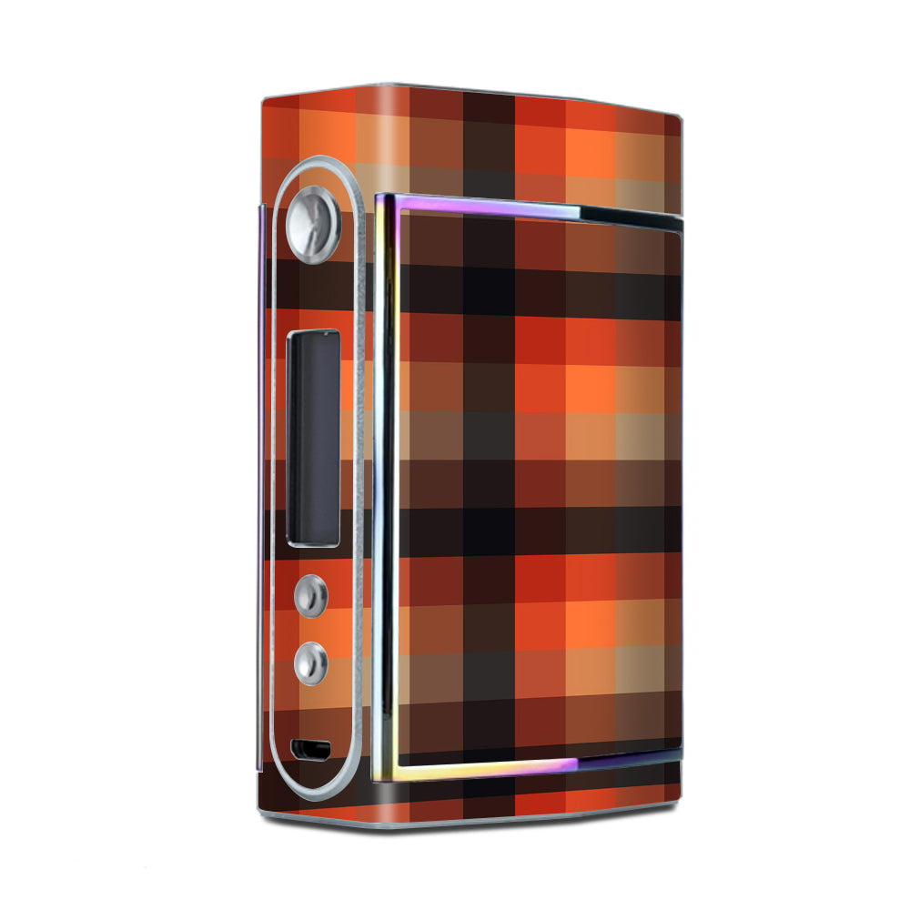  Orange Brown Plaid Too VooPoo Skin