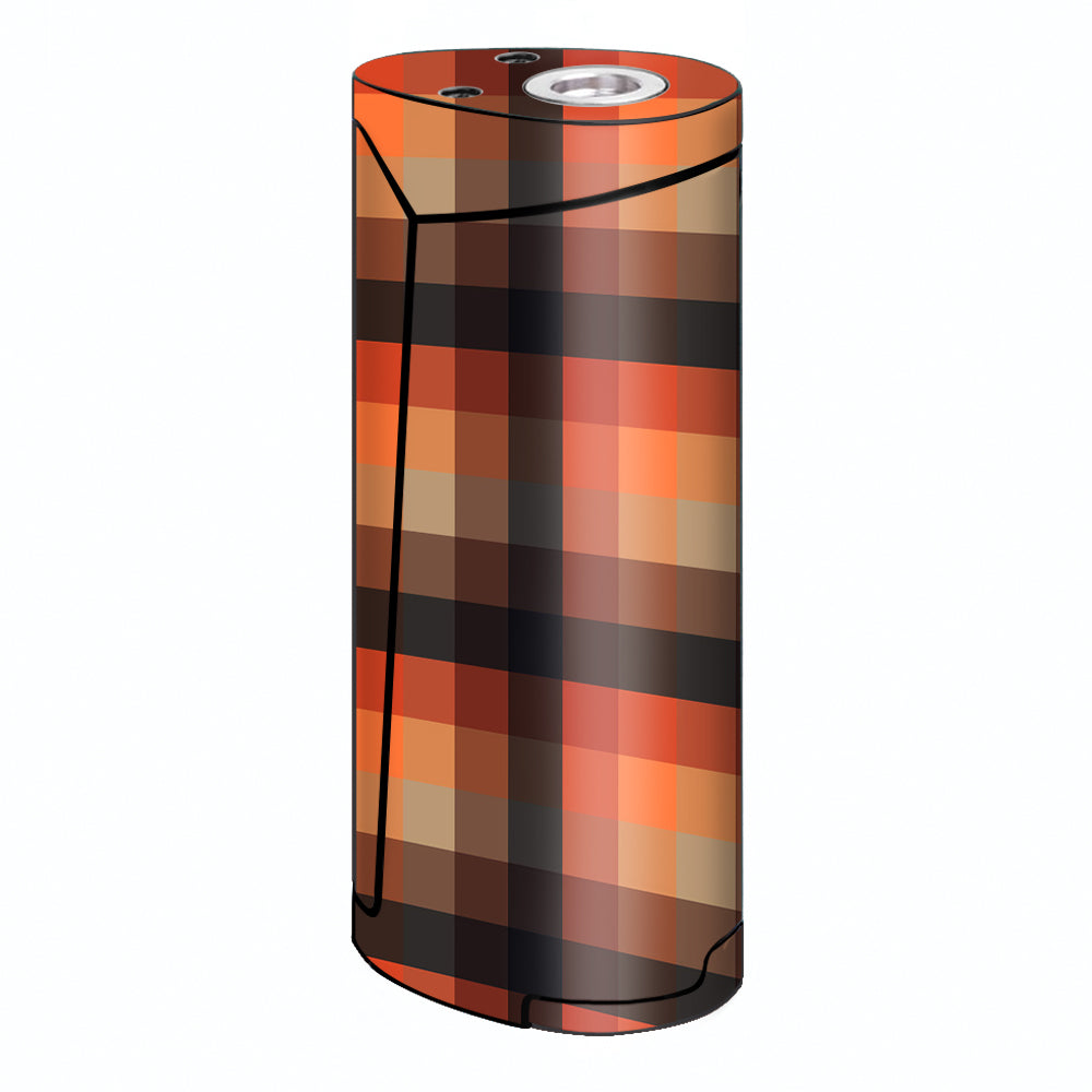  Orange Brown Plaid Smok Priv V8 60w Skin