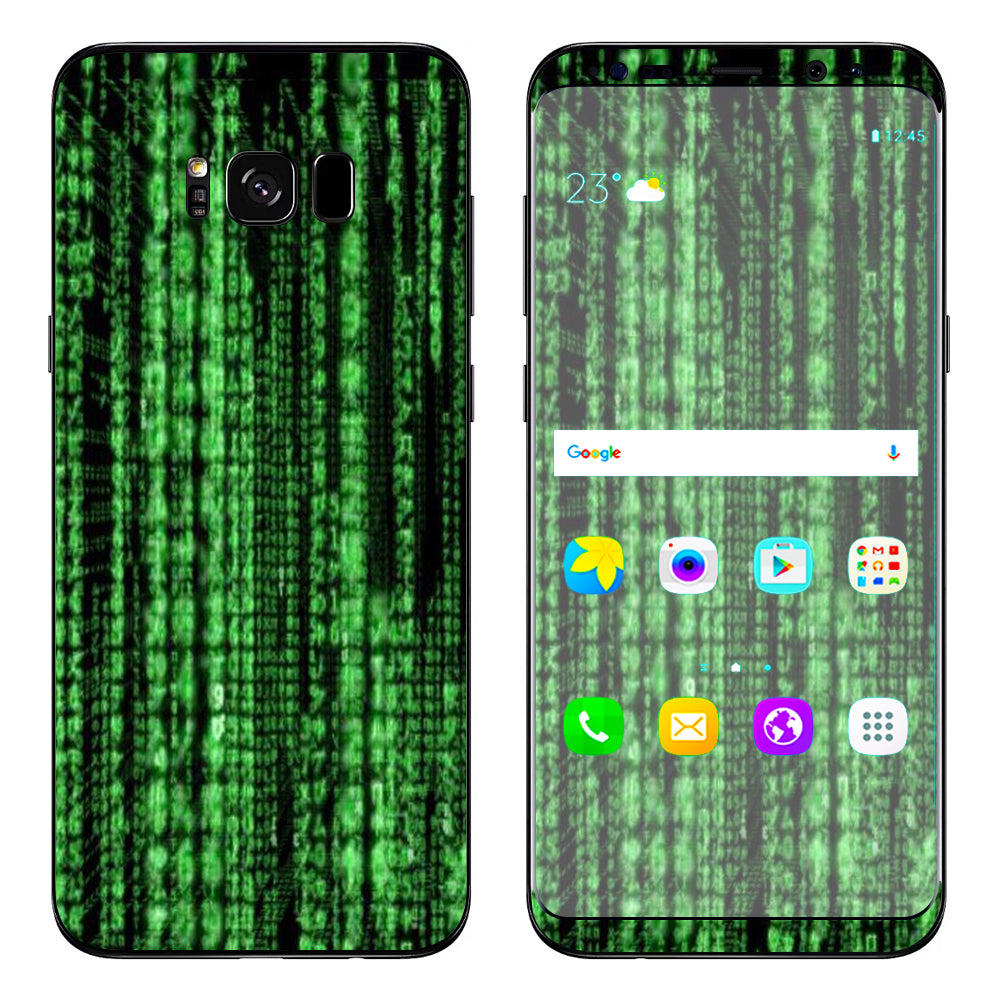  Matrix Code Samsung Galaxy S8 Skin