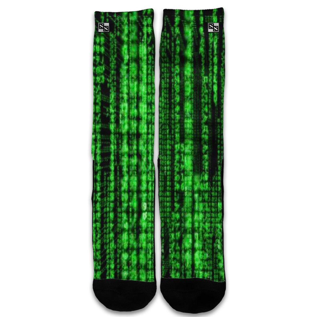  Matrix Code Universal Socks
