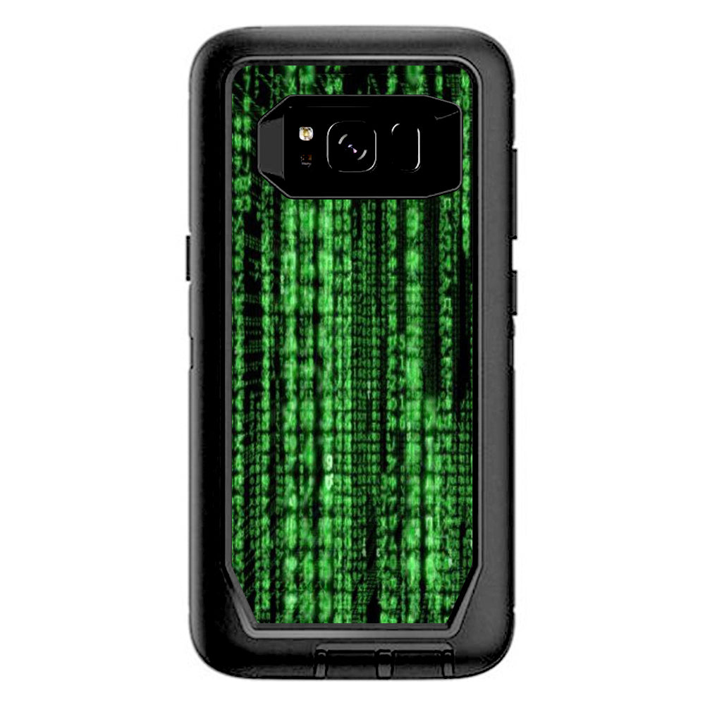  Matrix Code Otterbox Defender Samsung Galaxy S8 Skin