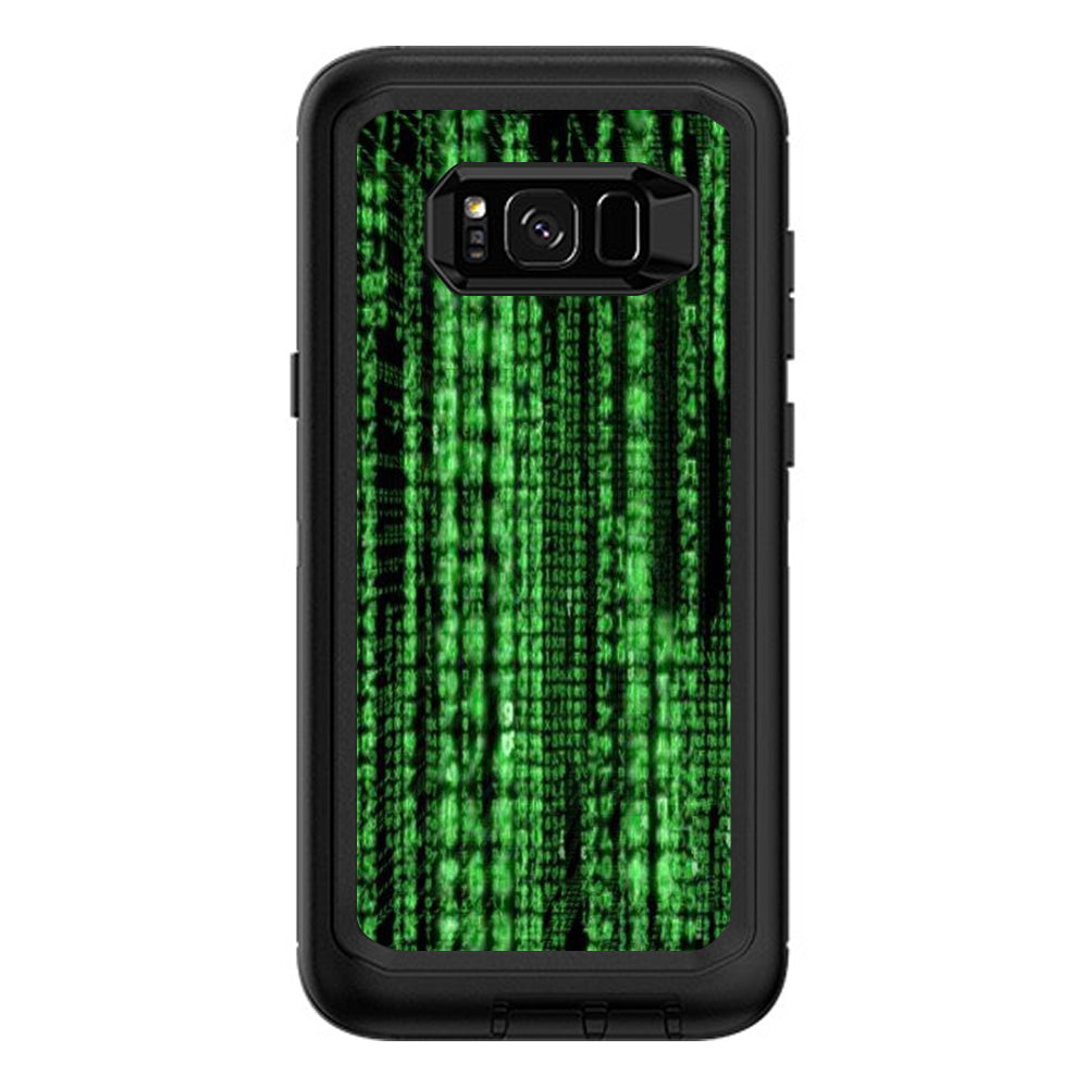  Matrix Code Otterbox Defender Samsung Galaxy S8 Plus Skin