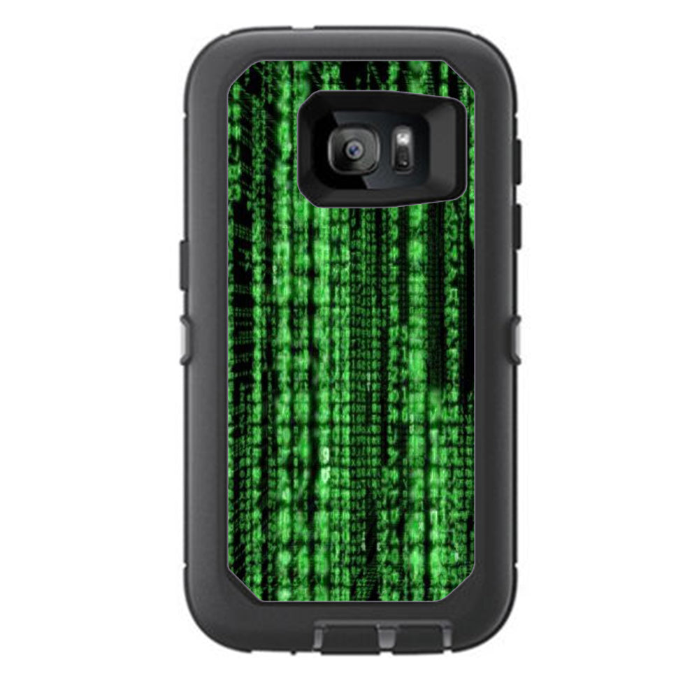  Matrix Code Otterbox Defender Samsung Galaxy S7 Skin