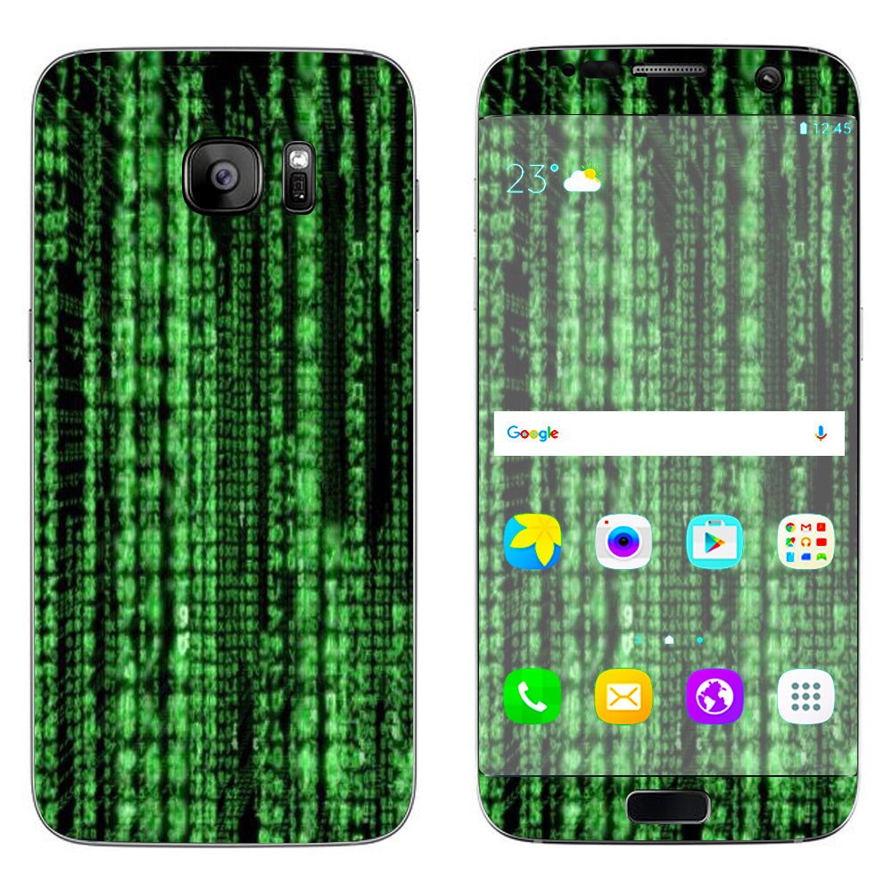  Matrix Code Samsung Galaxy S7 Edge Skin