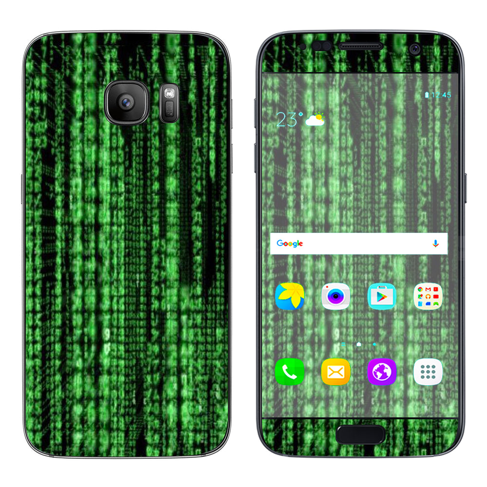  Matrix Code Samsung Galaxy S7 Skin