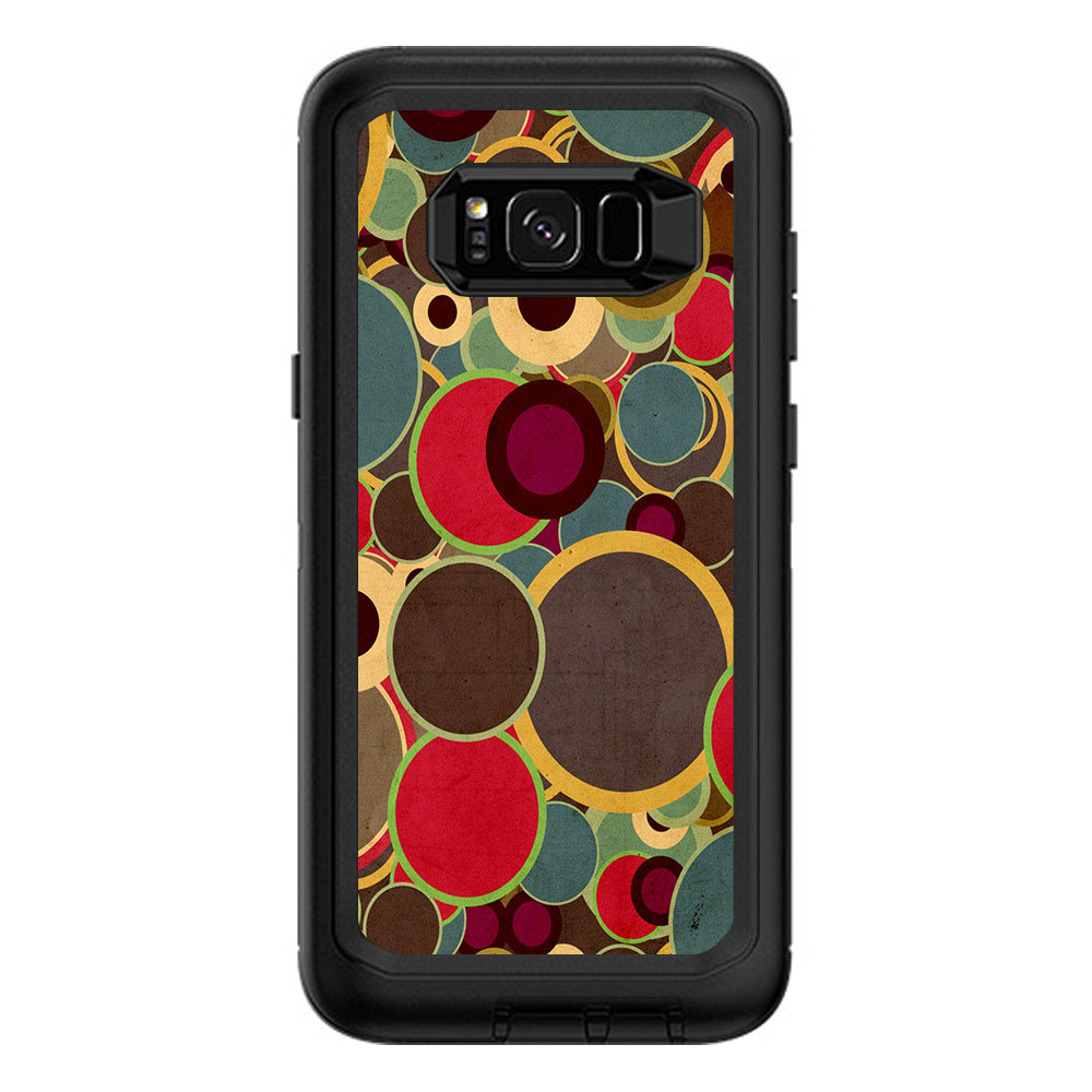  Colorful Dots Pattern Otterbox Defender Samsung Galaxy S8 Plus Skin