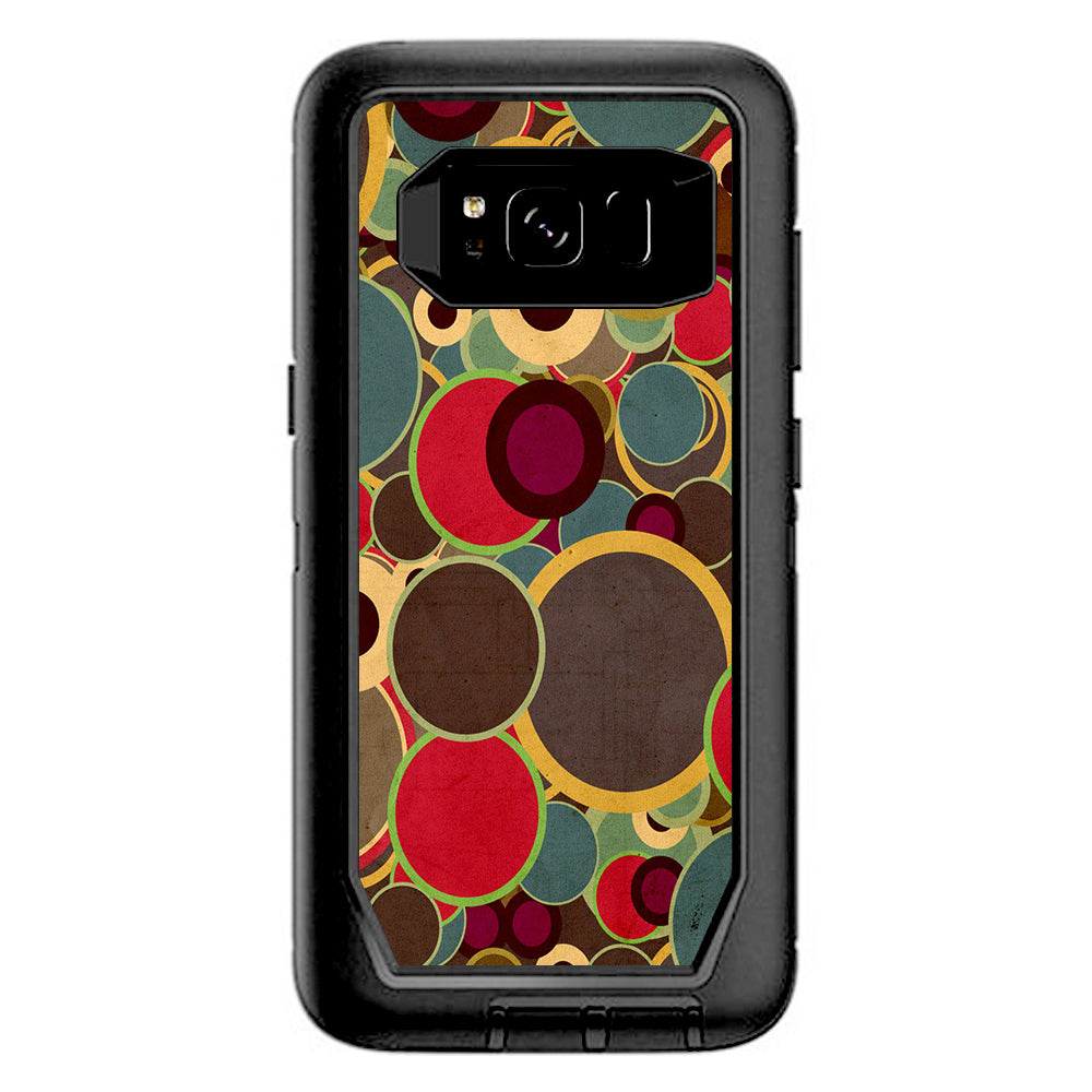  Colorful Dots Pattern Otterbox Defender Samsung Galaxy S8 Skin