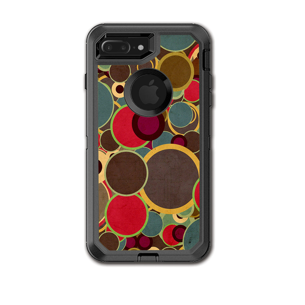  Colorful Dots Pattern Otterbox Defender iPhone 7+ Plus or iPhone 8+ Plus Skin