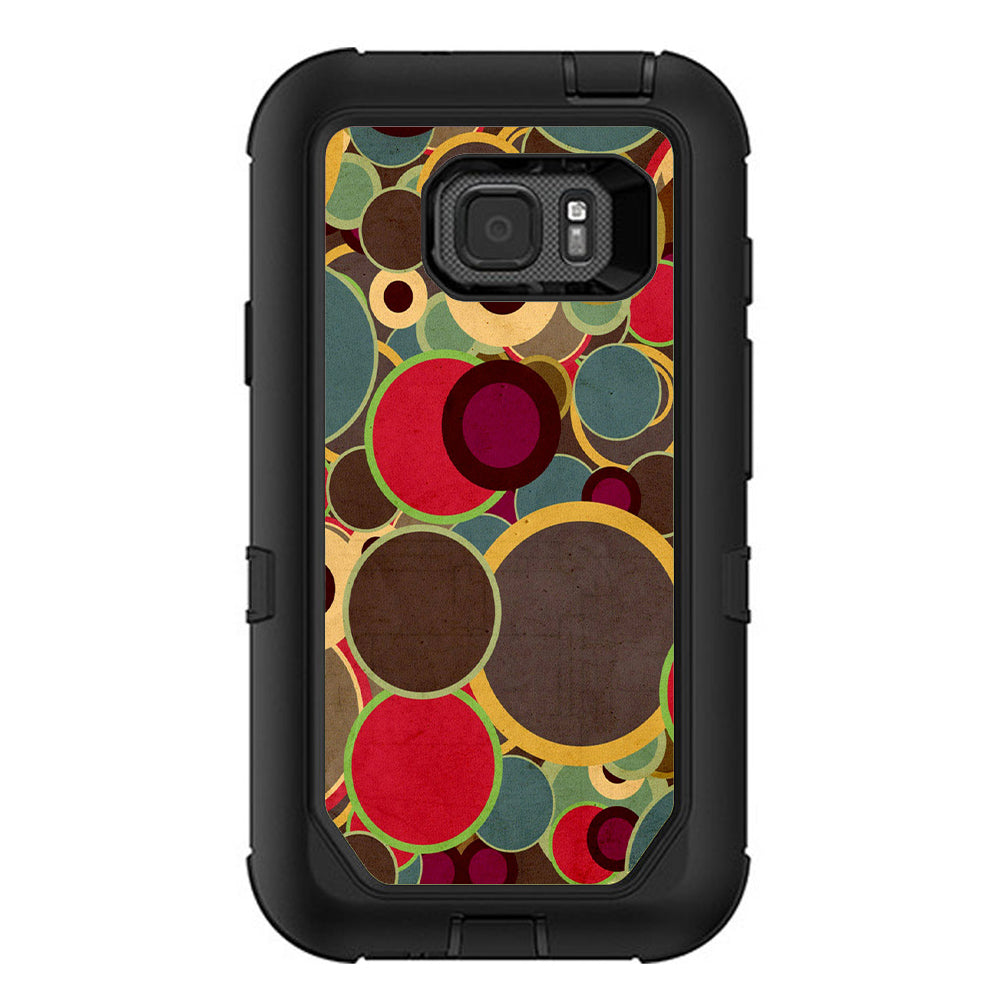  Colorful Dots Pattern Otterbox Defender Samsung Galaxy S7 Active Skin