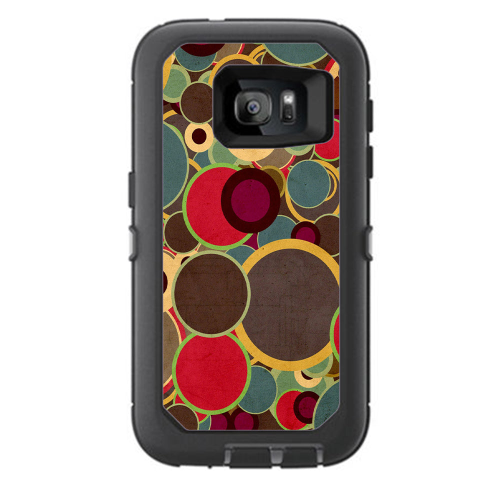  Colorful Dots Pattern Otterbox Defender Samsung Galaxy S7 Skin