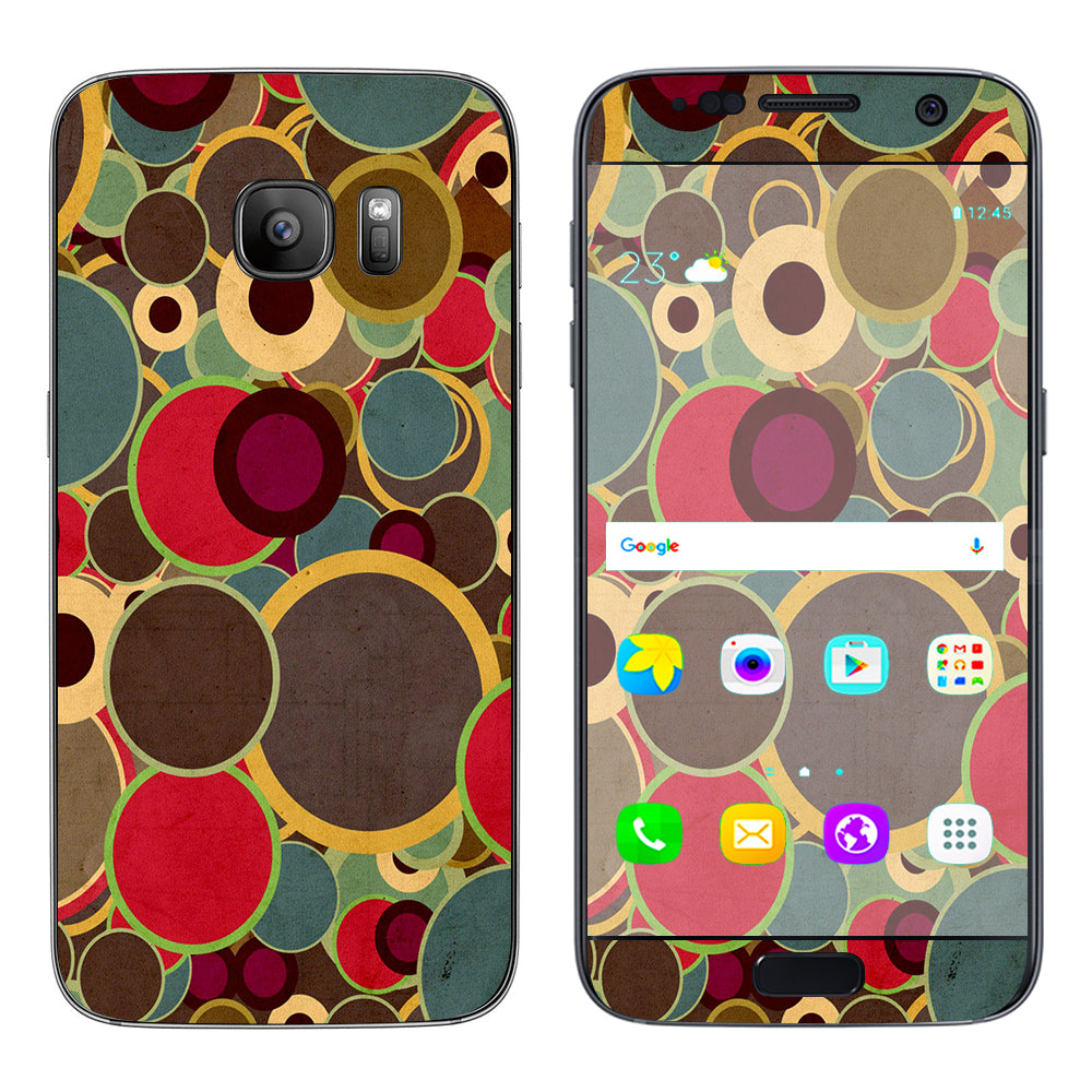  Colorful Dots Pattern Samsung Galaxy S7 Skin