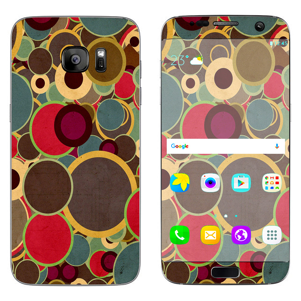  Colorful Dots Pattern Samsung Galaxy S7 Edge Skin