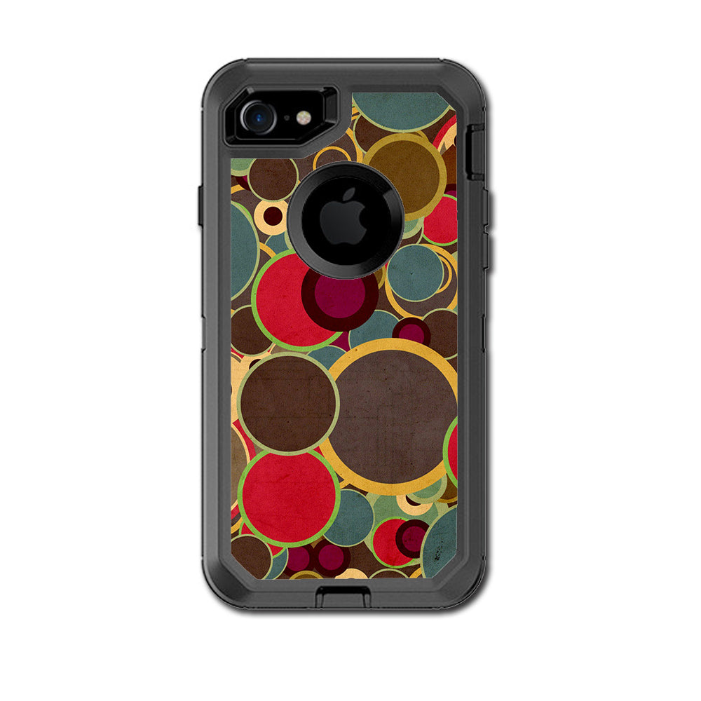  Colorful Dots Pattern Otterbox Defender iPhone 7 or iPhone 8 Skin