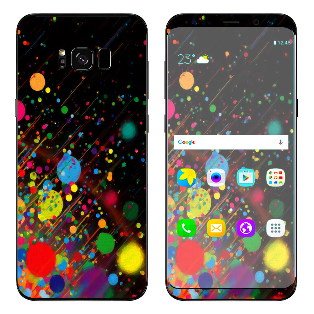  Colorful Paint Splatter  Samsung Galaxy S8 Skin