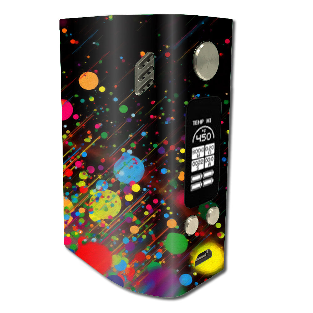  Colorful Paint Splatter Wismec Reuleaux RX300 Skin