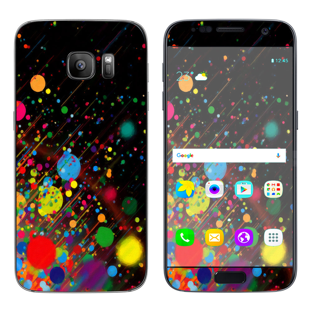  Colorful Paint Splatter  Samsung Galaxy S7 Skin