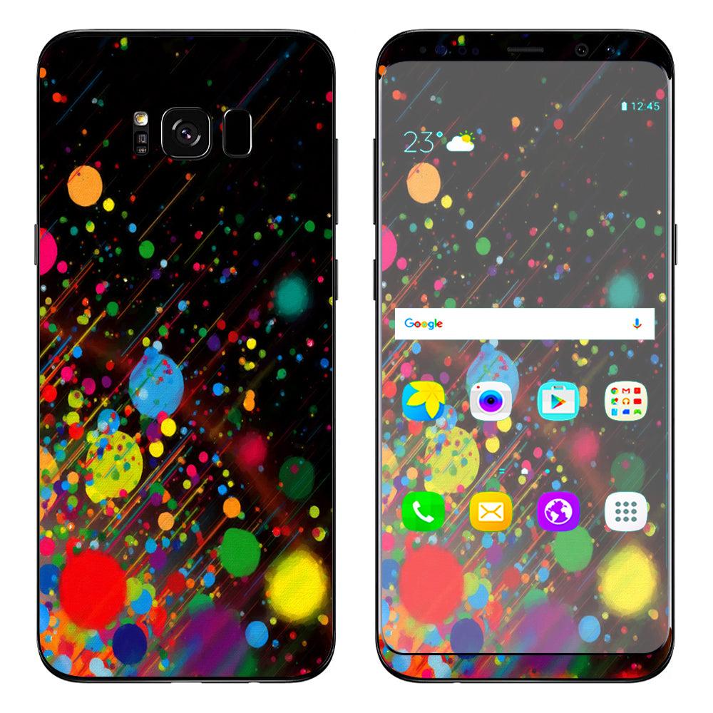  Colorful Paint Splatter  Samsung Galaxy S8 Plus Skin