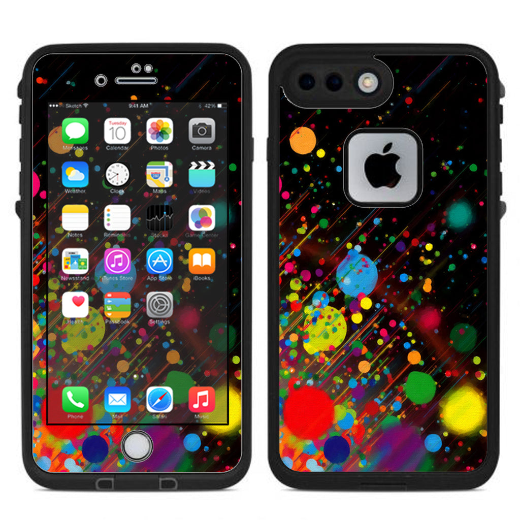  Colorful Paint Splatter Lifeproof Fre iPhone 7 Plus or iPhone 8 Plus Skin