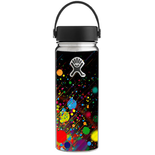  Colorful Paint Splatter Hydroflask 18oz Wide Mouth Skin