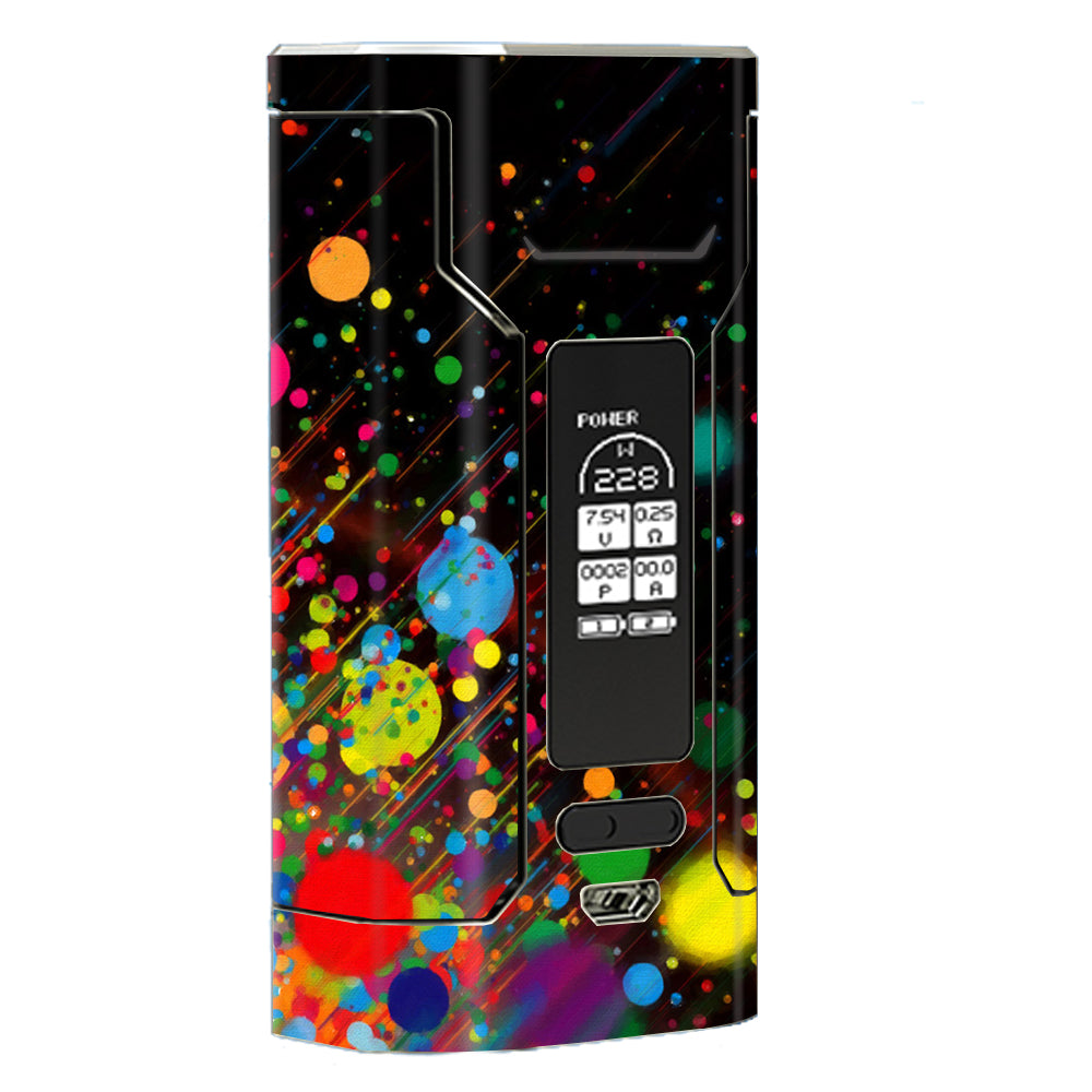  Colorful Paint Splatter Wismec Predator 228 Skin
