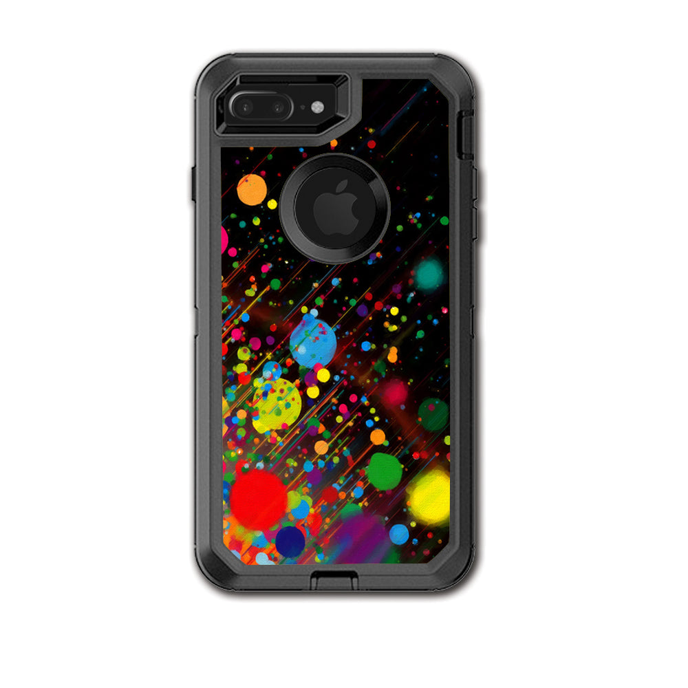  Colorful Paint Splatter Otterbox Defender iPhone 7+ Plus or iPhone 8+ Plus Skin