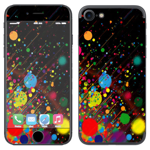  Colorful Paint Splatter Apple iPhone 7 or iPhone 8 Skin
