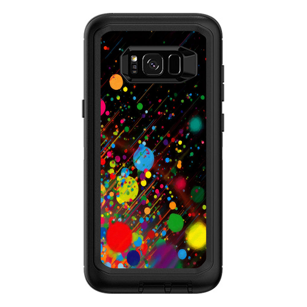  Colorful Paint Splatter  Otterbox Defender Samsung Galaxy S8 Plus Skin