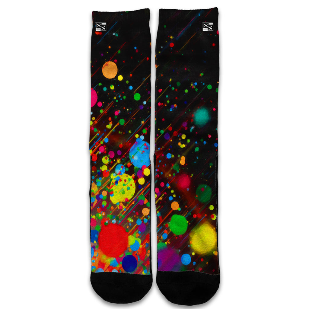  Colorful Paint Splatter Universal Socks