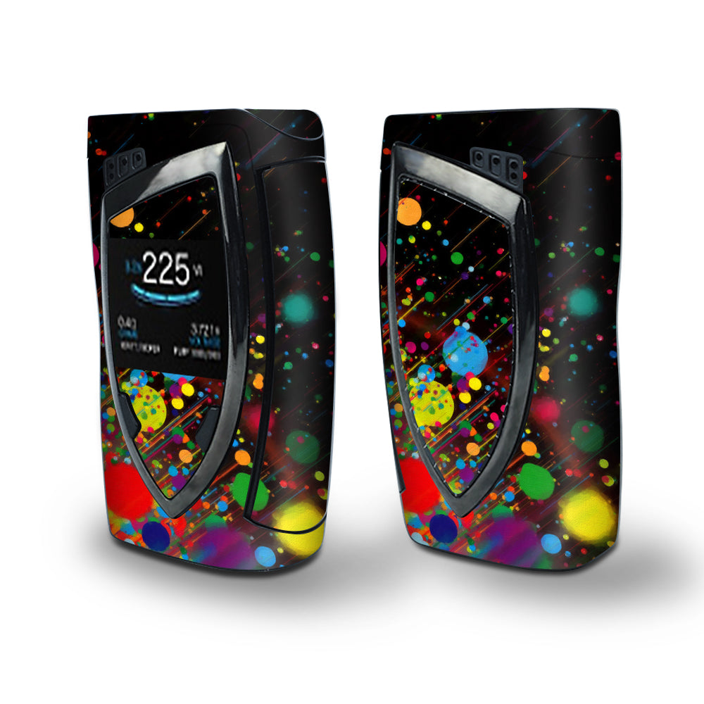 Skin Decal Vinyl Wrap for Smok Devilkin Kit 225w Vape (includes TFV12 Prince Tank Skins) skins cover/ colorful paint splatter 