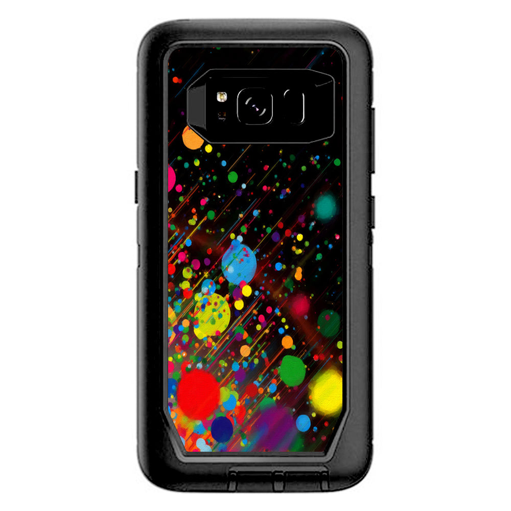  Colorful Paint Splatter  Otterbox Defender Samsung Galaxy S8 Skin