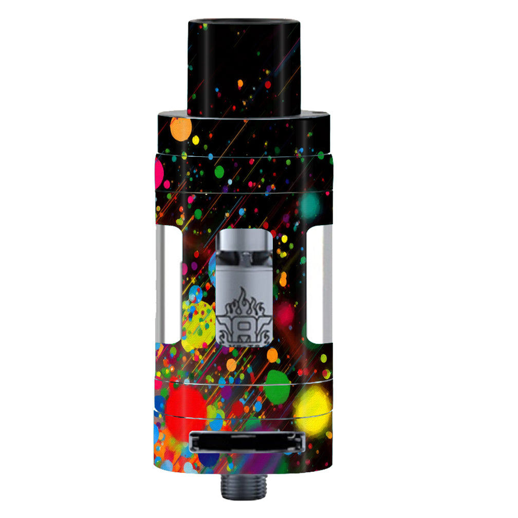  Colorful Paint Splatter Smok TFV8 Tank Skin