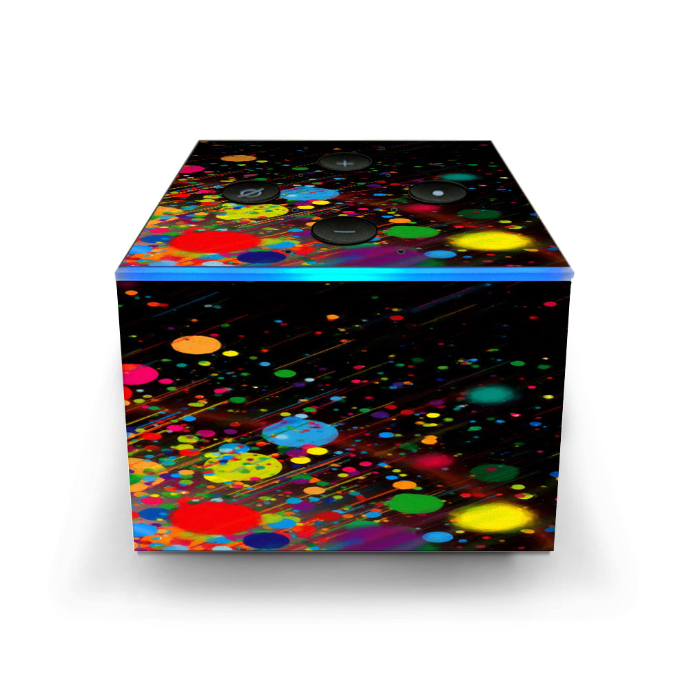  Colorful Paint Splatter  Amazon Fire TV Cube Skin