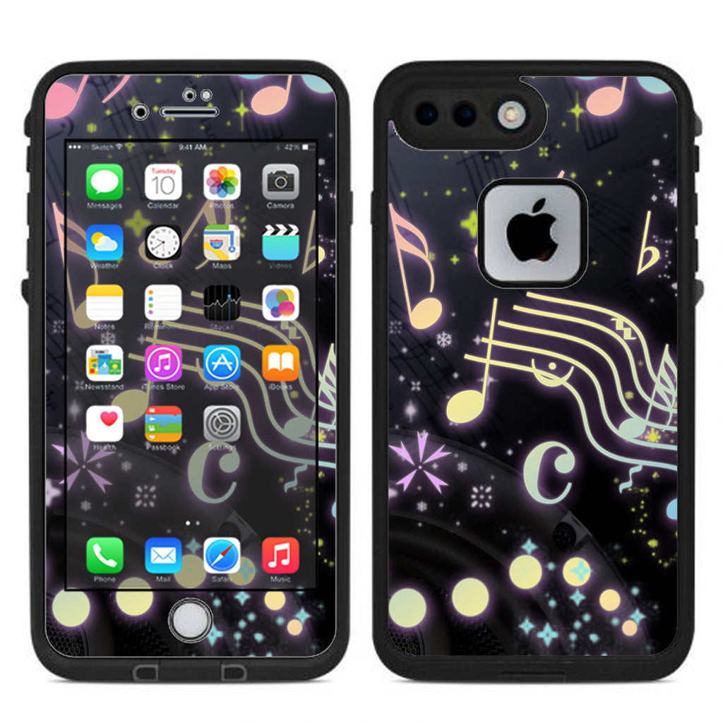  Colorful Music Notes Lifeproof Fre iPhone 7 Plus or iPhone 8 Plus Skin