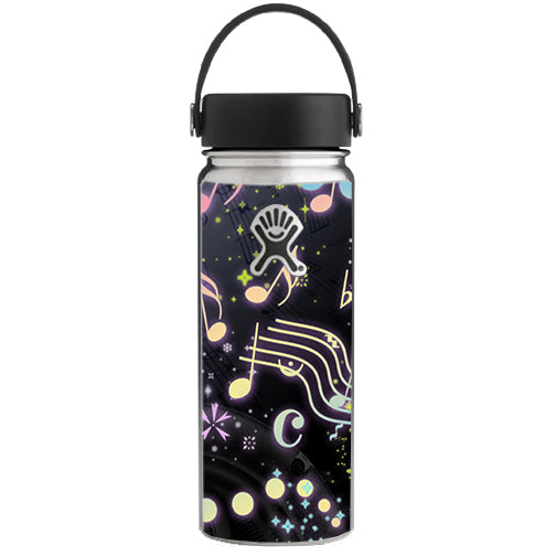  Colorful Music Notes Hydroflask 18oz Wide Mouth Skin