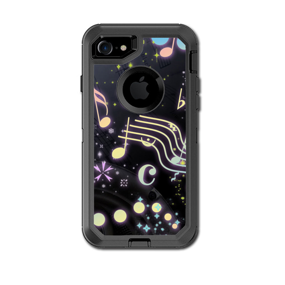  Colorful Music Notes Otterbox Defender iPhone 7 or iPhone 8 Skin