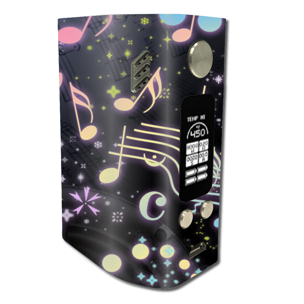  Colorful Music Notes Wismec Reuleaux RX300 Skin