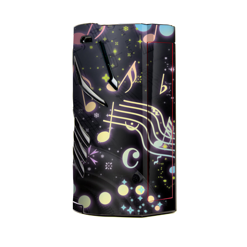  Colorful Music Notes T-Priv 3 Smok Skin