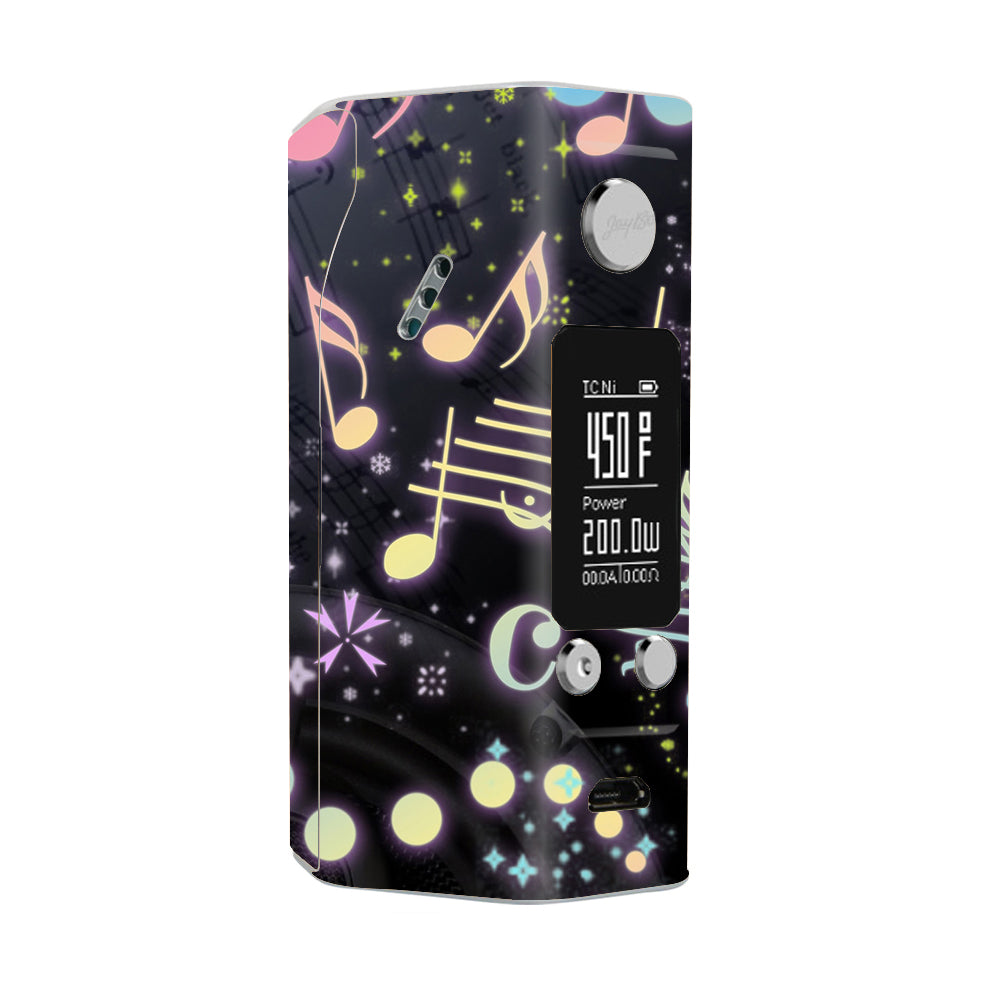  Colorful Music Notes Wismec Reuleaux RX200S Skin