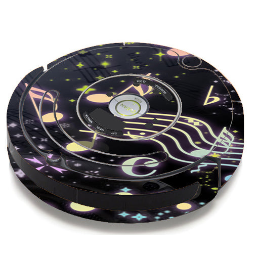  Colorful Music Notes iRobot Roomba 650/655 Skin