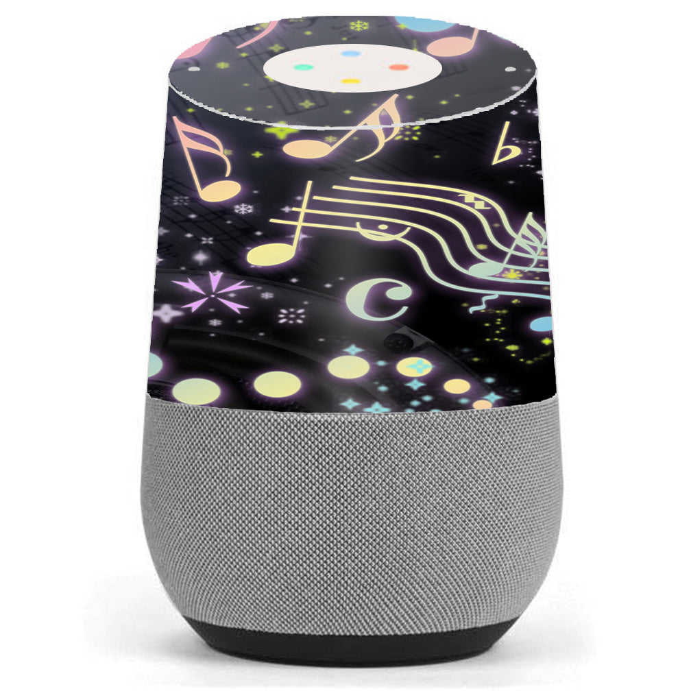  Colorful Music Notes Google Home Skin