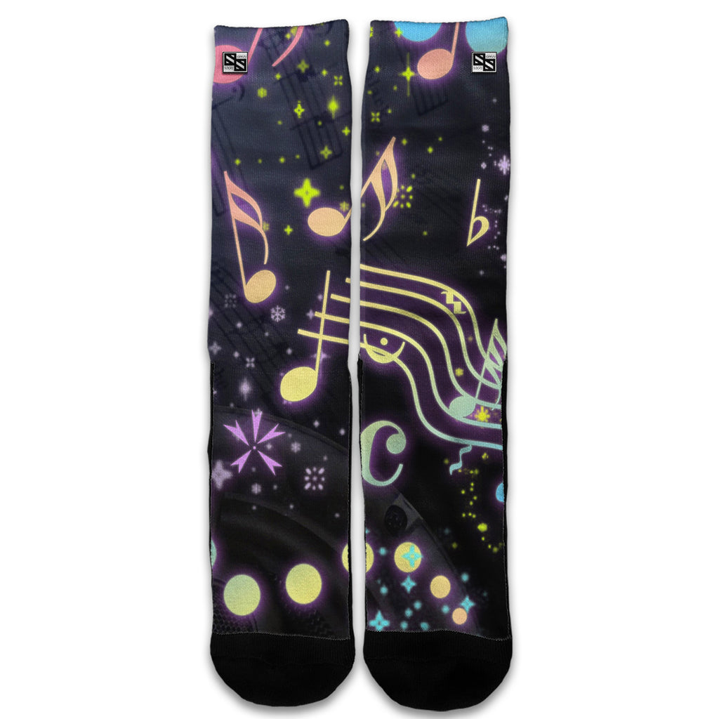  Colorful Music Notes Universal Socks